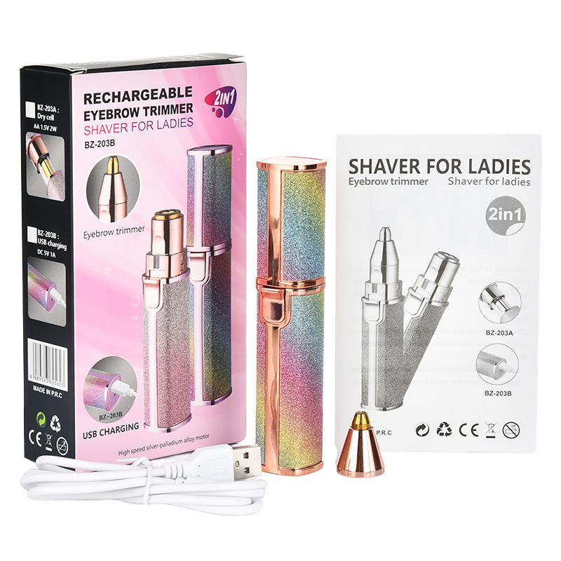 2-in-1 Facial Hair Remover for Women eyebrow and upper lips trimmer