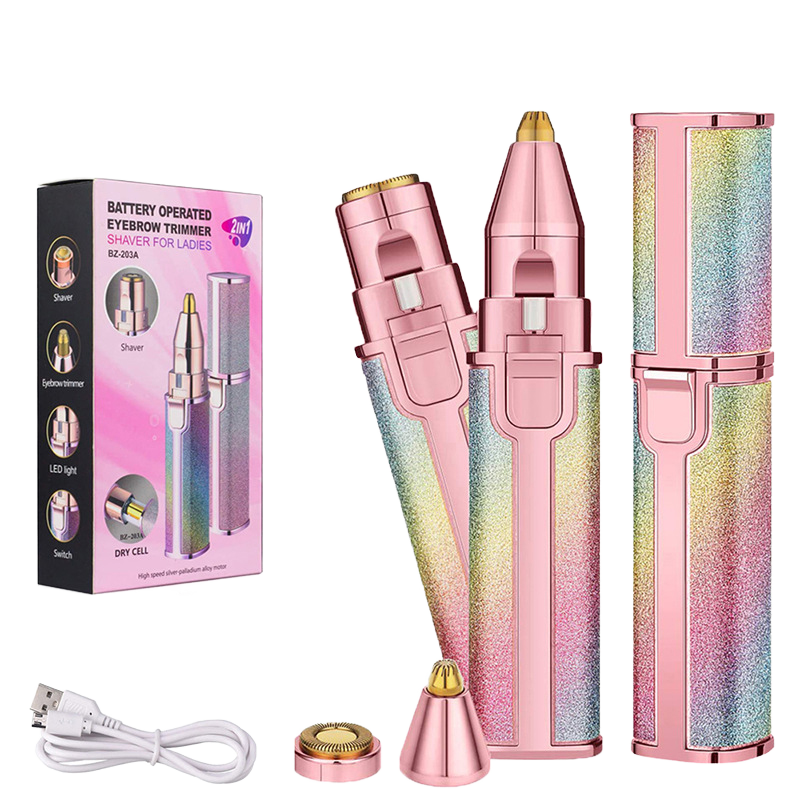 2-in-1 Facial Hair Remover for Women eyebrow and upper lips trimmer