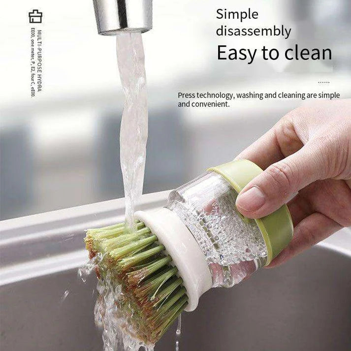 Soap Dispensing Dish Cleaning Brush with Stand