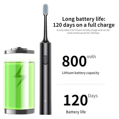 Sonic Electric Toothbrush – Smart Timer, Rechargeable, Waterproof, 4 Brush Heads