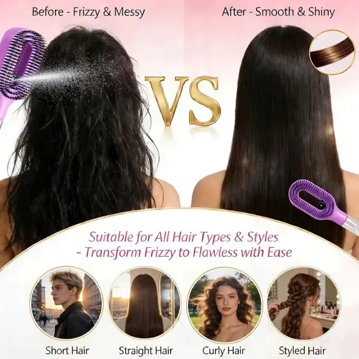 CLEAN SPRAY COMB - HAIR STYLING & DETAILING BRUSH