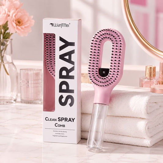 CLEAN SPRAY COMB - HAIR STYLING & DETAILING BRUSH