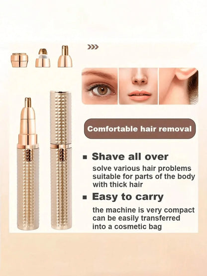 ✨ 4-in-1 Electric Facial Trimmer & Precision Hair Remover