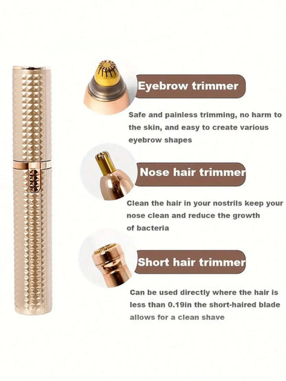 ✨ 4-in-1 Electric Facial Trimmer & Precision Hair Remover