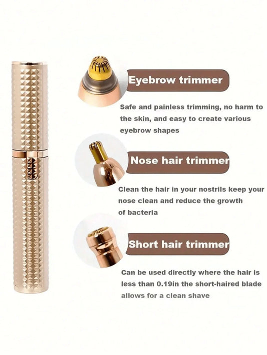 ✨ 4-in-1 Electric Facial Trimmer & Precision Hair Remover