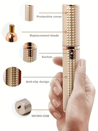 ✨ 4-in-1 Electric Facial Trimmer & Precision Hair Remover